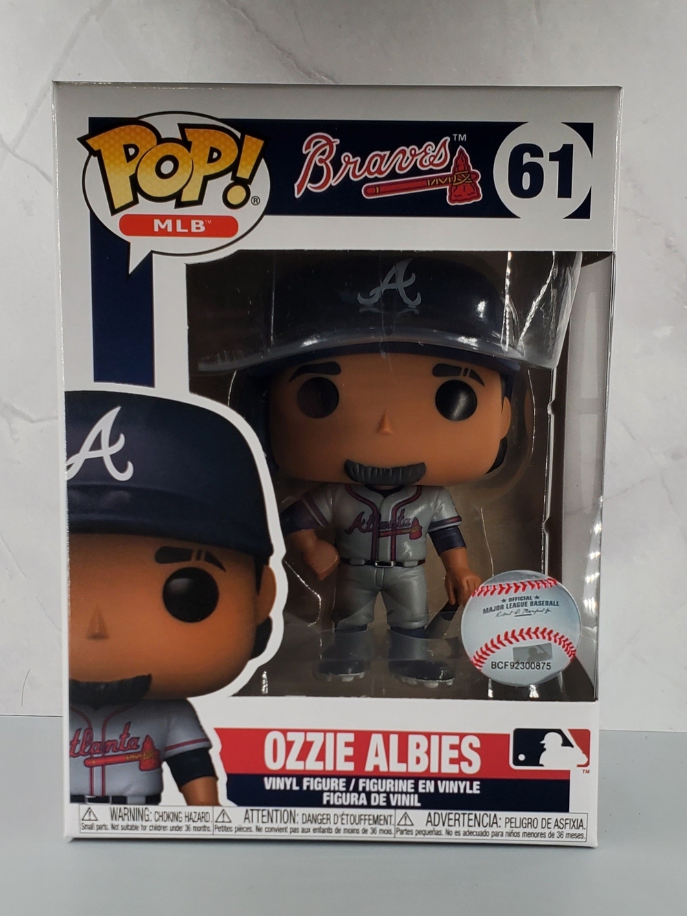 Funko Pop! Ozzie Albies - Navy, Gray & Red Braves Uniform